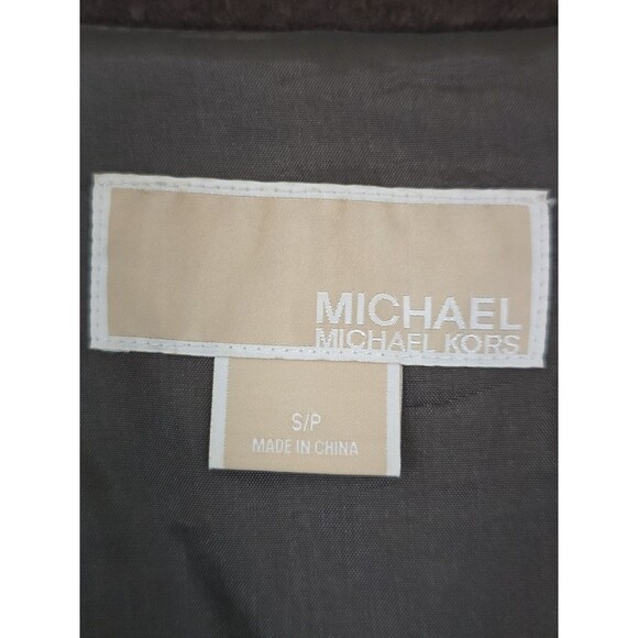 Michael Kors Brown Wool Blend Belted Coat Womens Size Small Jacket - Picture 10 of 12